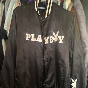Playboy Black Polyester Jacket